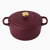 Изображение товара Кастрюля с крышкой из коллекции  "Шеффилд", Ø26 см, 4,9 л, бургунди