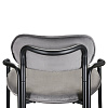 Изображение товара Набор из 2 полубарных стульев Ror, Round, велюр, черный/серый