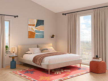 Кровать Soma, 166x228х95 см, серая, анонс элемента