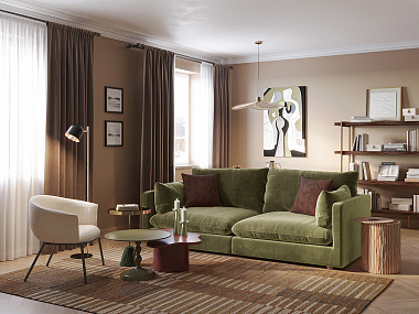 Диван прямой Mono, 180x105х85 см, светло-зеленый, анонс элемента