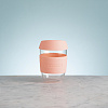 Изображение товара Кружка для кофе 400 мл Typhoon стекло розовая