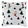 Подушка вязаная с новогодним рисунком Лыжники из коллекции New Year Essential, 45x45 см