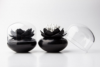 Изображение товара Контейнер для ватных палочек Lotus, черный