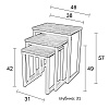 Изображение товара Набор столиков Suri, 3 шт.