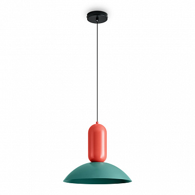 картинка Светильник подвесной Modern, Lotus,  Ø30х230 см, красный/бирюзовый от магазина Одежда+