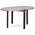 Столик кофейный Ror, 75х50 см, черный/серый/розовый