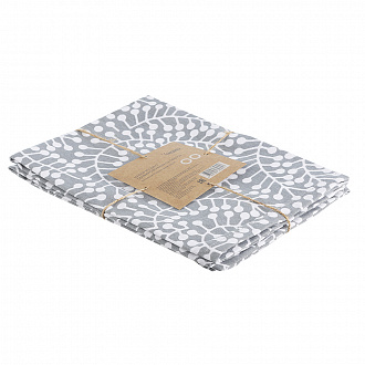 Изображение товара Набор из двух салфеток сервировочных серого цвета с принтом Спелая Смородина из коллекции Scandinavian touch, 45х45 см