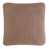 Изображение товара Подушка декоративная из стираного хлопка цвета мокко из коллекции Essential, 45х45 см