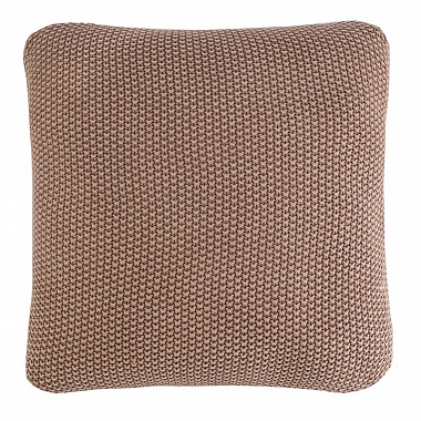 Подушка декоративная из стираного хлопка цвета мокко из коллекции Essential, 45х45 см, анонс элемента