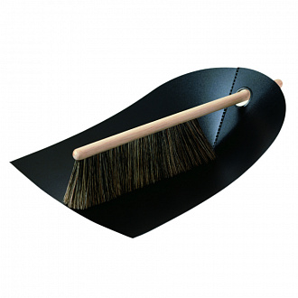 Совок со щеткой Dustpan & Broom, черный