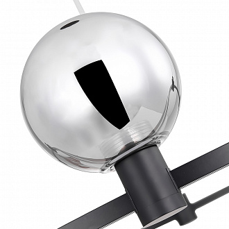 Изображение товара Светильник подвесной Loft, 3 лампы, Ø60х120 см, черный/никель