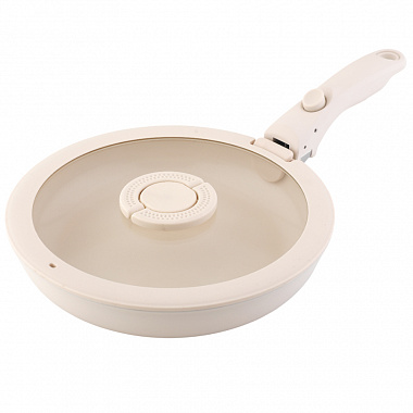 картинка Сковорода с крышкой и съемной ручкой Smart Ceramic, Ø24 см от магазина Одежда+
