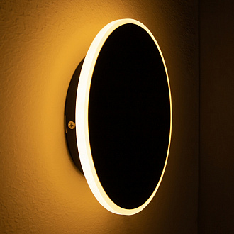 Изображение товара Светильник настенный LED, Touchstone, Ø20х3,5 см, черный