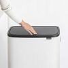 Изображение товара Бак для мусора Brabantia, Touch Bin Bo Hi, 2х30 л, белый