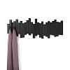 Изображение товара Вешалка настенная Sticks, 49,3 см, черная, 5 крючков
