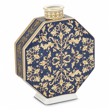 картинка Ваза Baroque, 18 см, синяя от магазина Одежда+