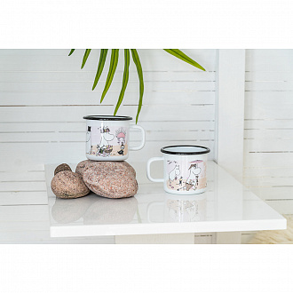 Изображение товара Кружка эмалированная Moomin, Пляж, 370 мл