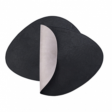 Салфетка сервировочная Drop, 33х41 см, черная/светло-серая, анонс элемента