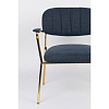 Изображение товара Лаунж-кресло с подлокотниками White label living, Jolien, 69,5х61х73 см, темно-голубое