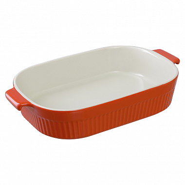 картинка Блюдо для запекания Soft Ripples, 29,2х18,2 см, красное от магазина Одежда+