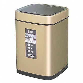 Ведро мусорное автоматическое Ecosmart X, EK9252, 9 л, золотая шампань