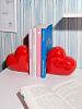 Изображение товара Держатель для книг Love, 14х14 см, красный, 2 шт.