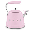 Изображение товара Чайник со свистком Smeg, 2,3 л, розовый