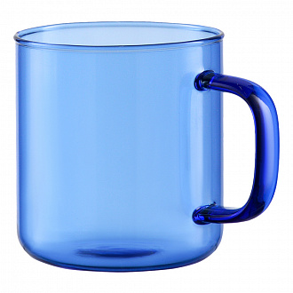Изображение товара Чашка стеклянная, 350 мл, синяя