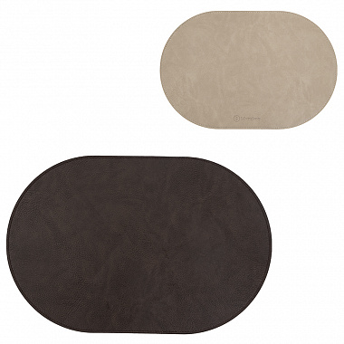 Салфетка сервировочная Pool, 30х45 см, коричневая/бежевая, анонс элемента