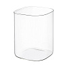 Изображение товара Банка для хранения квадратная Vacuum Glass, 1 л, светло-серая