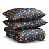 Комплект постельного белья из сатина мятного цвета с принтом Triangles из коллекции Wild, 150х200 см