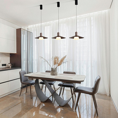 картинка Светильник подвесной Fari, Æ35х14 см, матовое золото от магазина Одежда+