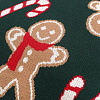 Изображение товара Подушка вязаная с новогодним рисунком Gingerman из коллекции New Year Essential, 45x45 см