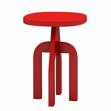 Столик кофейный Шифт, 42х57 см, красный матовый, анонс элемента