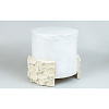 Изображение товара Столик керамический Облака, Ø37х45 см, белый/песочный