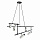 Светильник подвесной Technical, Rami, 6 ламп, 93,3х107х120 см, черно-белый