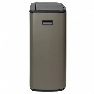 Бак для мусора Brabantia, Bo, Touch Bin, 2х30 л, платиновый