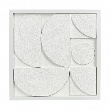 картинка Панно декоративное с эффектом 3D Minimalism, с белой рамой, 40х40 см от магазина Одежда+
