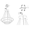 Изображение товара Светильник подвесной Technical, Rim, 3 яруса, Ø80 см, латунь