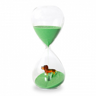 Часы песочные Такса, 15 минут