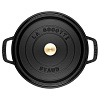 Изображение товара Кастрюля Staub, круглая, 30 см, 8,35 л, черная