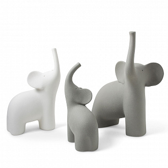 Изображение товара Фигура декоративная Elefante, 17х8х25 см, белая