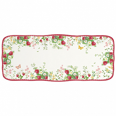 картинка Блюдо прямоугольное Jardin Des Fraises, 36х15 см от магазина Одежда+