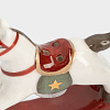 Изображение товара Емкость для соли или перца Лошадка-качалка, Bright horse, Чудесное время, 7 см, бежево-бордовая