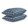 Изображение товара Комплект постельного белья из сатина голубого цвета с принтом Blossom time из коллекции Cuts&Pieces, 200х220 см