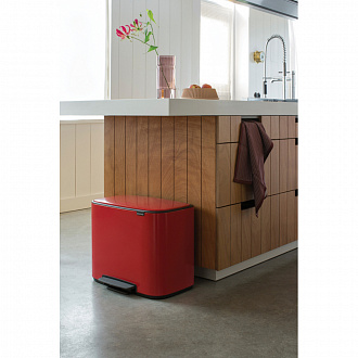 Изображение товара Бак для мусора Brabantia, Bo, 11+23 л, пламенно-красный