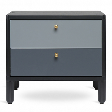 картинка Тумба прикроватная Saga, Hordur, 55х40х50 см, черная от магазина Одежда+