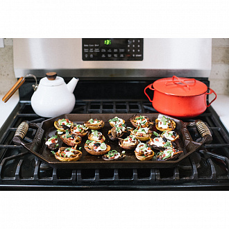 Изображение товара Противень чугунный с двумя ручками Grill Pan, Ø44 см