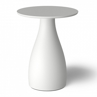 Столик керамический Bolet, Ø42х50 см, белый