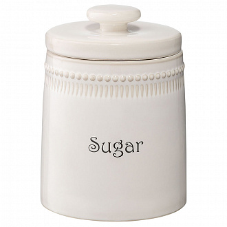 Изображение товара Банка для сахара белого цвета из коллекции Kitchen Spirit, 820 мл